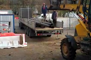 Отгружаем трубы б/у 159 под шпунт