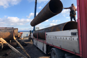 Отгружаем трубы б/у 1220 мм под прокол