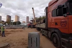 Новость компании: Начинаем монтаж шпунтового ограждения из б/у трубы 377 диаметра - ООО "СтройГеоРесурс"